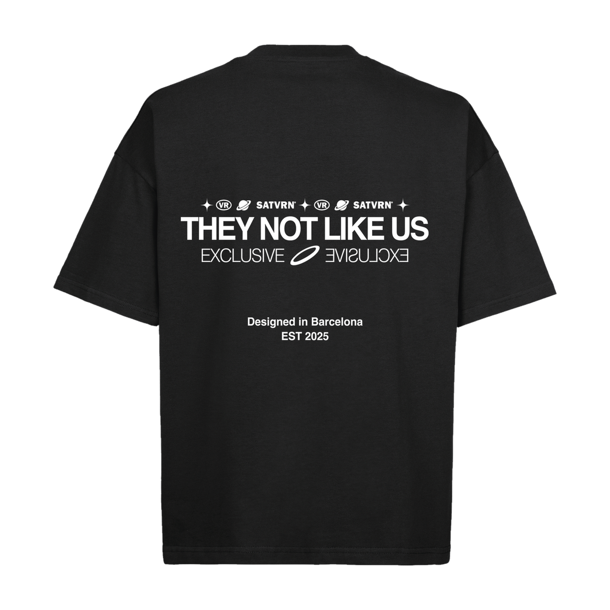 They Not Like Us Negro - trasera