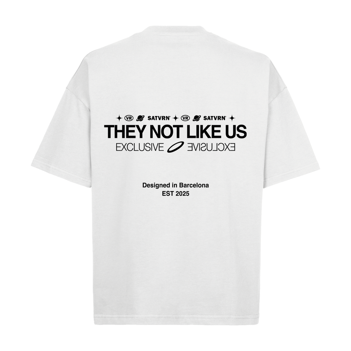 They Not Like Us Blanco - trasera